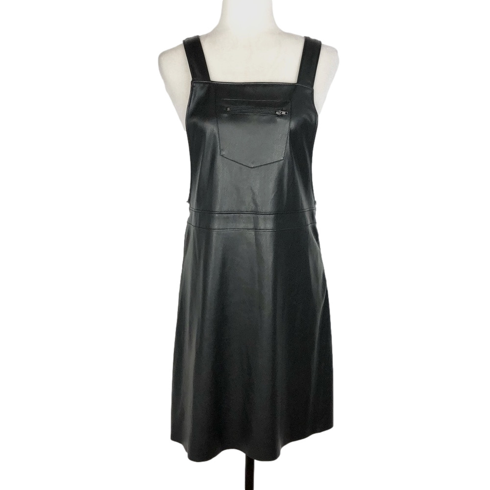 Reitmans black faux-leather dress